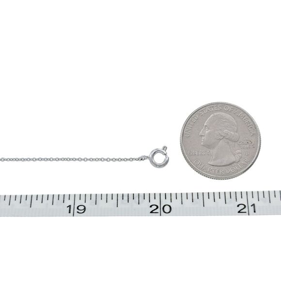 Vintage Sterling Silver 925 0.9mm Adjustable Rolo Chain Necklace 18"-20" - Picture 2 of 3